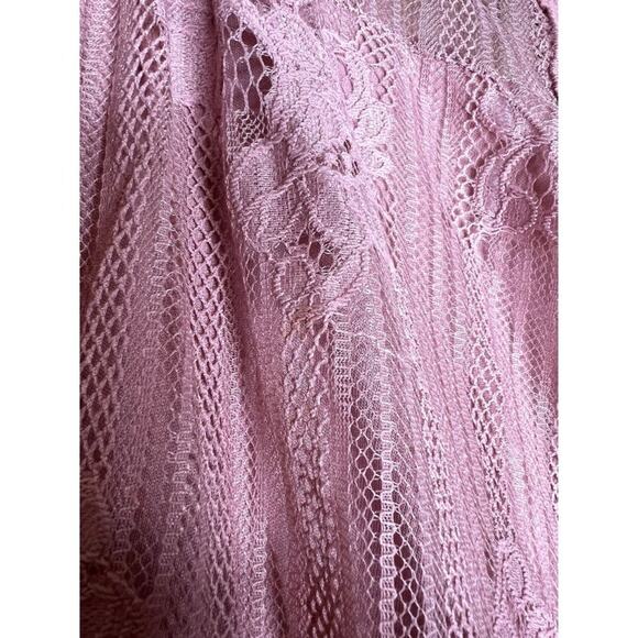 Paper Tee Women's Size Large Sleeveless Top Blouse Lace Lavender Lace 95% Polyam - Picture 6 of 8